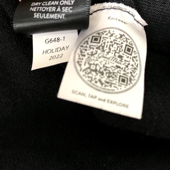 GOOD MAN V-Notch Merino Wool Sweater Men XXL Black Luxury Minimalistic Business - Picture 8 of 11